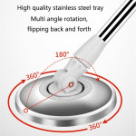Trapero de mopa giratoria microfibra para piso con balde centrifugador 360