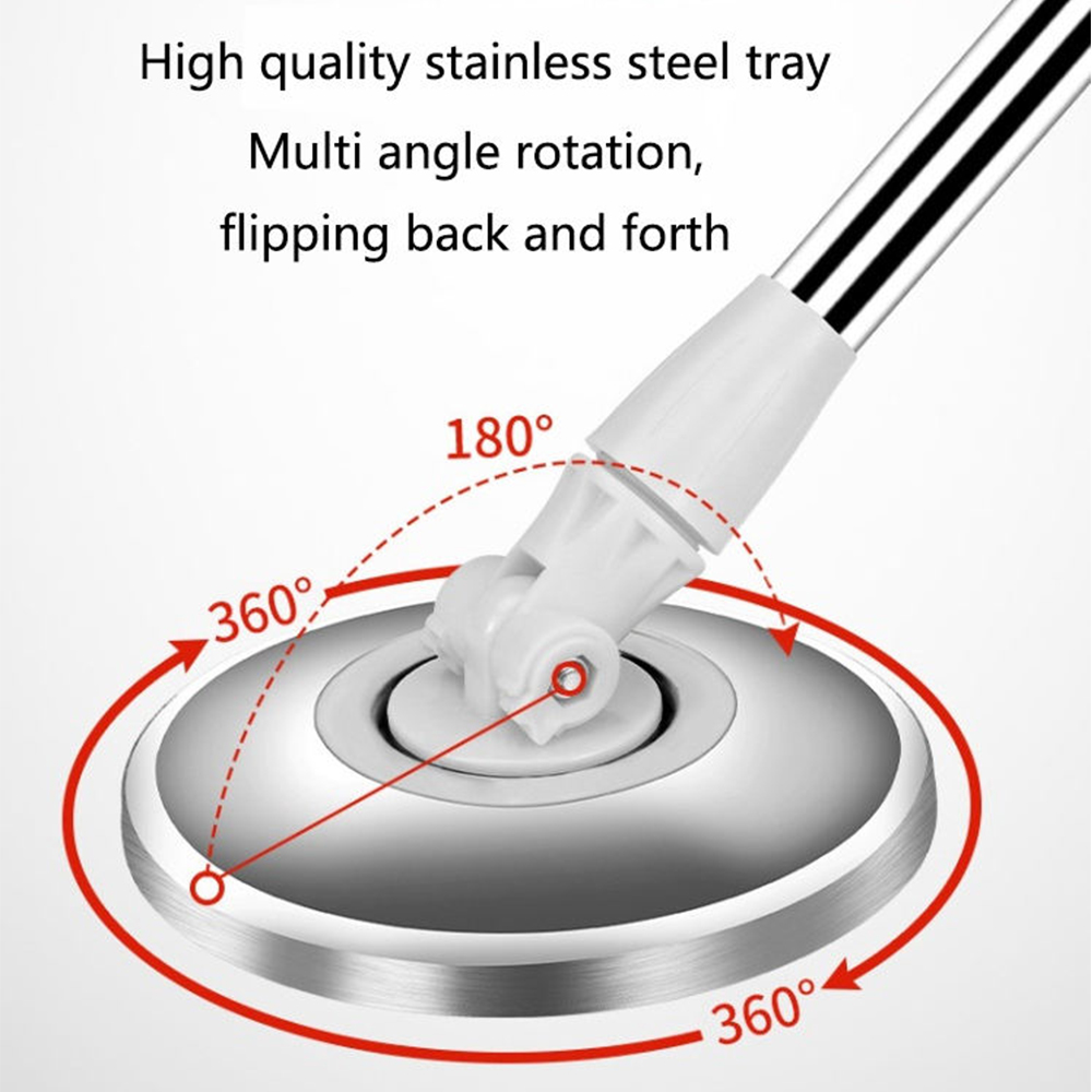 Trapero de mopa giratoria microfibra para piso con balde centrifugador 360