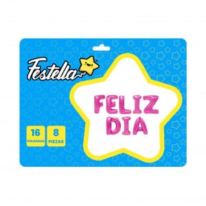GLOBO FELIZ DIA FUCSIA(PQTX12)
