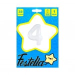 GLOBO BLANCO 32" #4(PQTX25)
