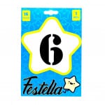 GLOBO NEGRO 16" #6(PQTX25)