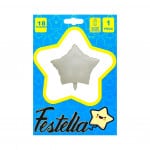 GLOBO ESTRELLA CREMA CARTON 18"(PQTX25)