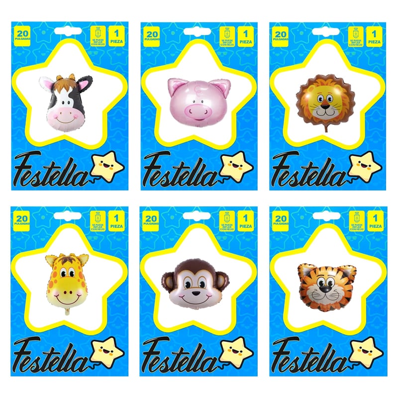 GLOBO ANIMALES 20"(PQTX25)