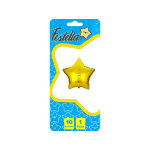 GLOBO ESTRELLA DORADO 10" CARTON(PQTX25)