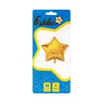GLOBO ESTRELLA DORADO 10" CARTON(PQTX25)