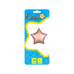 GLOBO ESTRELLA 10" CARTON PALO ROSA(PQTX25)