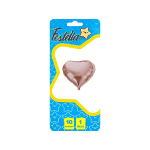 GLOBO CORAZON PALO ROSA 10" CARTON (PQTX25)