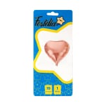 GLOBO CORAZON PALO ROSA 10" CARTON (PQTX25)
