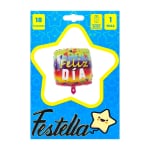 GLOBO FELIZ DIA CARTON 18"(PQTX25)