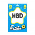 KIT GLOBO HBD 16" NEGRO(PQTX12)
