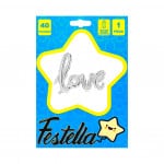 GLOBO LOVE PLATEADO 40"(PQTX25)