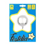 GLOBO REDONDO PLATEADO 18" *