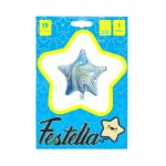 GLOBO ESTRELLA AGATA AZUL 18";(PQTX25)