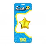 GLOBO ESTRELLA DORADO 5" X2(PQTX25)