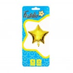 GLOBO ESTRELLA DORADO 5" X2(PQTX25)