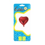 GLOBO CORAZON ROJO 5" X 2¨.(PQTX25)