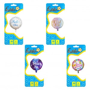 GLOBO FELIZ DIA 10"(PQTX25)