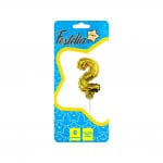 GLOBO DORADO CON BASE 6"#2