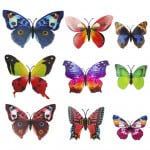MARIPOSAS DECORATIVAS IMANADAS X12 (PQTX12 XCOLOR)