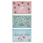 ESTUCHE PLASTICO FLAMINGO (PQT X 12 SURTIDO)"