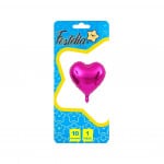 GLOBO CORAZON FUCSIA 10" CARTON(PQTX25)