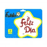 GLOBO FELIZ DIA ROJO.(PQTX12)