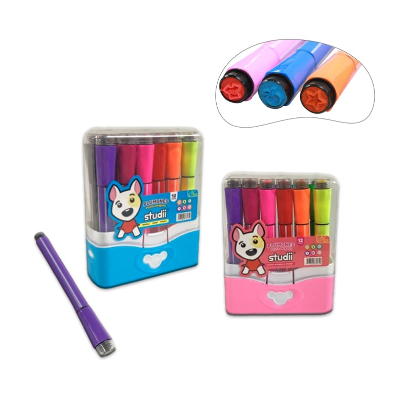SET DE PLUMONES X12