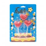 VELA CORAZON X3 EN BLISTER (CJX20).