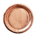 PLATO DE FIESTA LISO X10 PALO ROSA