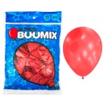 GLOBO DE LATEX SATINADO ROJO R12X50