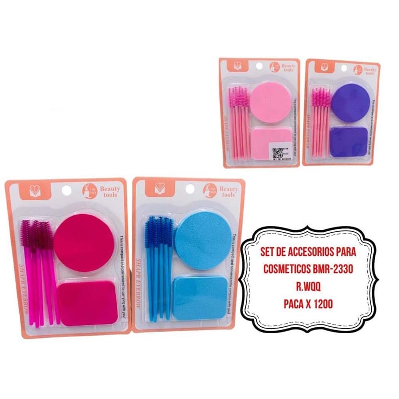 SET DE ACCESORIOS PARA COSMETICOS BMR-2330