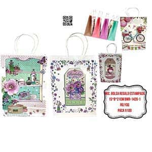 DOC. BOLSA REGALO ESTAMPADA 15*8*21CM BMR-1426-1