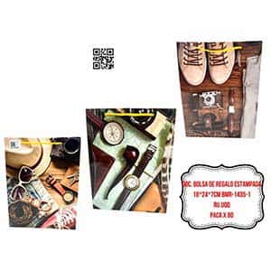 DOC. BOLSA DE REGALO ESTAMPADA 18*24*7CM BMR-1435-1