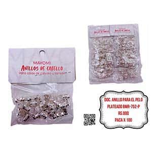 DOC. ANILLO PARA EL PELO PLATEADO MAYOMI BMR-752-P
