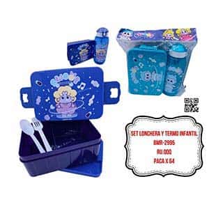 SET LONCHERA Y TERMO INFANTIL BMR-2995