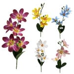 FLORES DECORATIVAS X5: