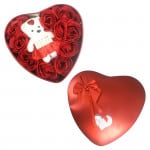 ADORNO DE ROSAS X10 CON OSO: