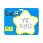 GLOBO TE AMO PLATEADO(PQTX12):