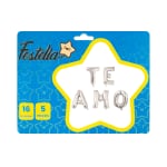 GLOBO TE AMO PLATEADO(PQTX12):