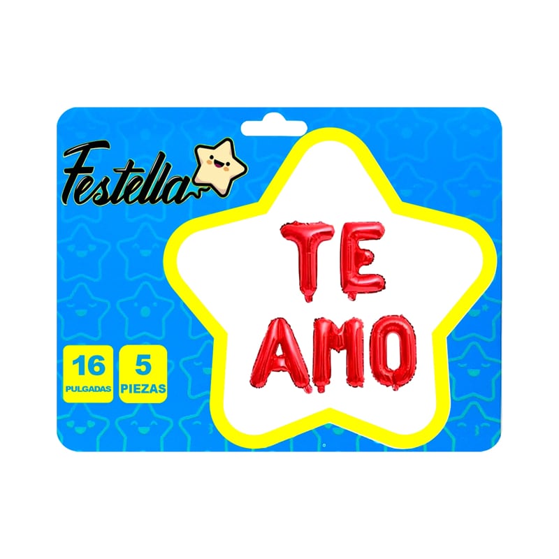 GLOBO TE AMO ROJO.(PQTX12)