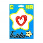GLOBO CORAZON ROJO 24".(PQTX25)
