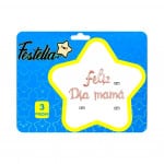 GLOBO FELIZ DIA MAMA CURSIVO PALO ROSA(PQTX12):