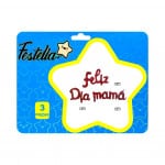 GLOBO FELIZ DIA MAMA CURSIVO ROJO(PQTX12)
