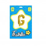 GLOBO LETRA G DORADO(PQTX25)