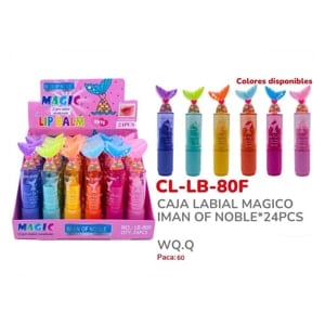 CAJA LABIAL MAGICO IMAN OF NOBLE*24PCS LB-80F