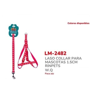 LASO COLLAR PARA MASCOTAS 1.5CM RINPETS BMR-2482