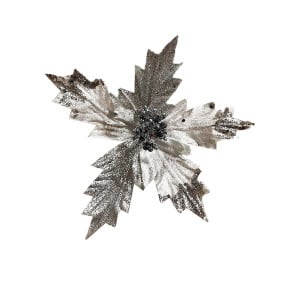 FLOR NAVIDEÑA PLATEADA(BDJAX288)