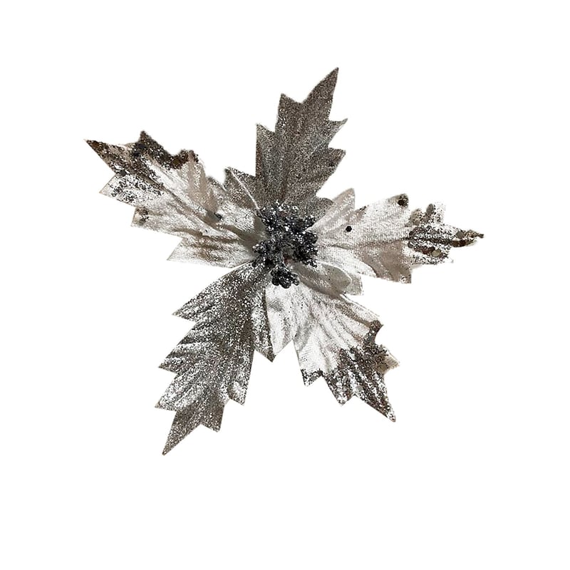 FLOR NAVIDEÑA PLATEADA(BDJAX288)