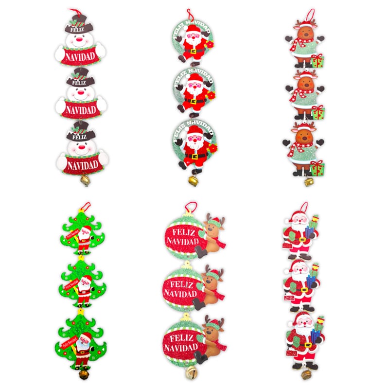 MUÑECO NAVIDEÑO COLGABLE