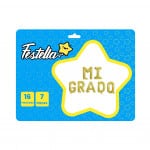 GLOBO MI GRADO 16"X7 DORADO(PQTX12)